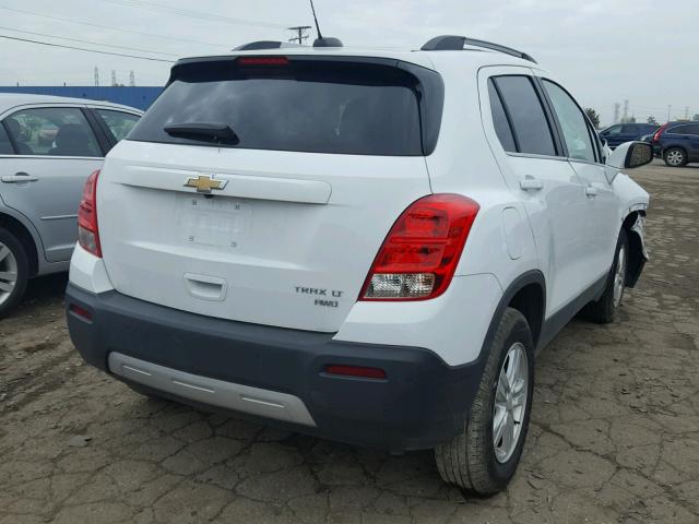 3GNCJPSB1GL279593 - 2016 CHEVROLET TRAX 1LT WHITE photo 4