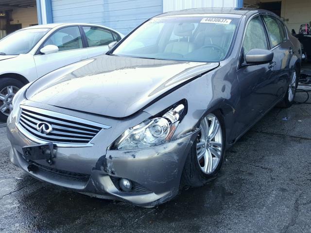 JN1CV6AR7BM409948 - 2011 INFINITI G37 GRAY photo 2