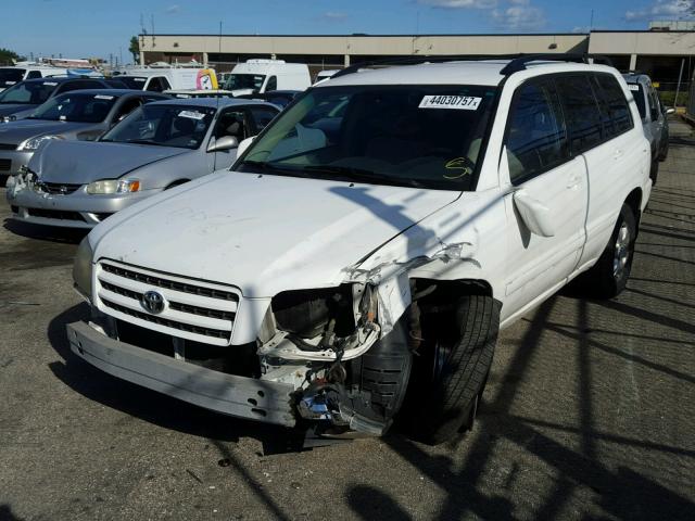 JTEHF21A820095359 - 2002 TOYOTA HIGHLANDER WHITE photo 2