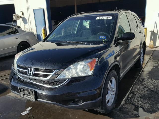 5J6RE4H52BL076542 - 2011 HONDA CR-V EX შავი ფოტო 2