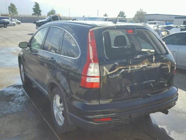 5J6RE4H52BL076542 - 2011 HONDA CR-V EX BLACK photo 3