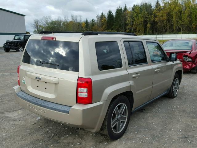 1J4NT2GB6AD501236 - 2010 JEEP PATRIOT SP TAN photo 4