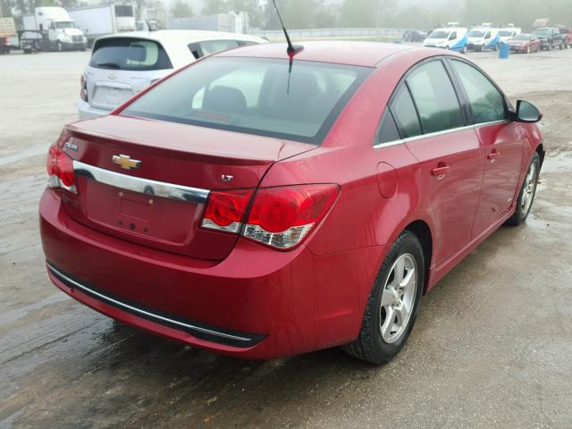 1G1PF5SC3C7318717 - 2012 CHEVROLET CRUZE RED photo 4