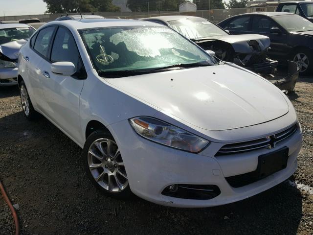 1C3CDFCB2FD299434 - 2015 DODGE DART LIMIT WHITE photo 1