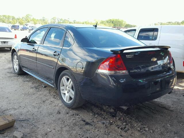 2G1WB5E32C1120453 - 2012 CHEVROLET IMPALA LT BLACK photo 3