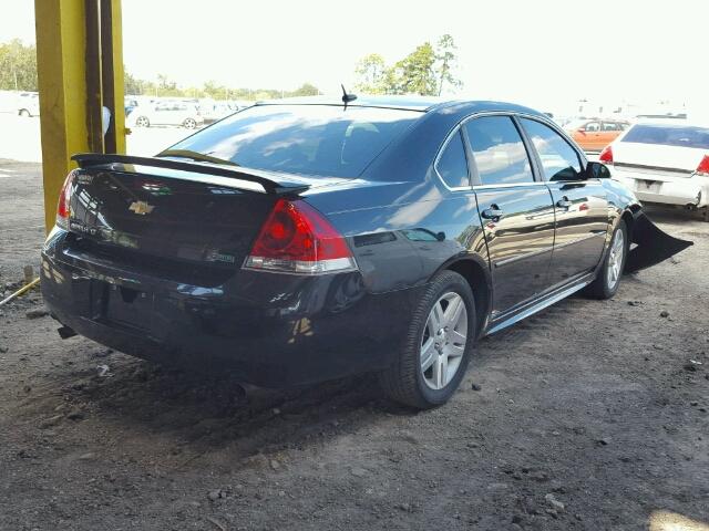 2G1WB5E32C1120453 - 2012 CHEVROLET IMPALA LT BLACK photo 4