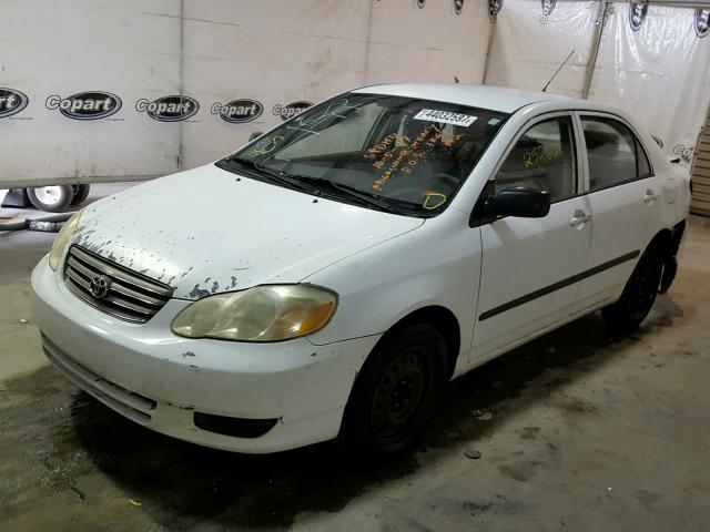 1NXBR32E93Z045259 - 2003 TOYOTA COROLLA WHITE photo 2