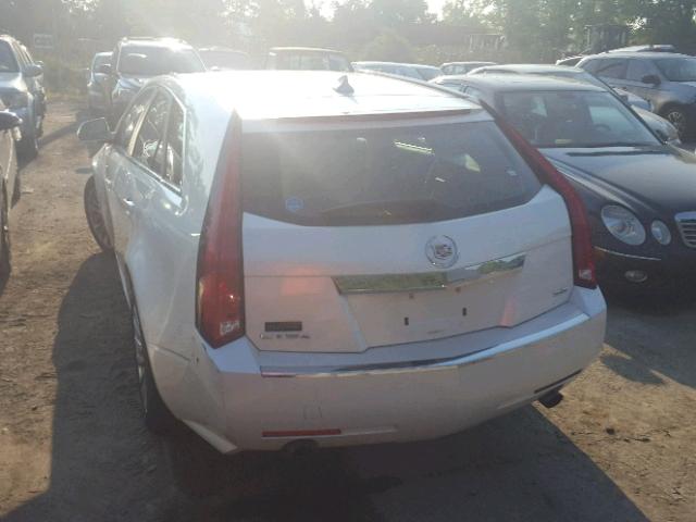 1G6DM8EVXA0120563 - 2010 CADILLAC CTS PERFOR WHITE photo 3