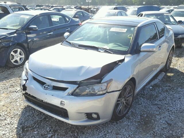 JTKJF5C78B3018863 - 2011 TOYOTA SCION TC SILVER photo 2