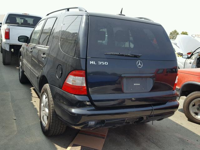 4JGAB57E43A457921 - 2003 MERCEDES-BENZ ML 350 BLACK photo 3