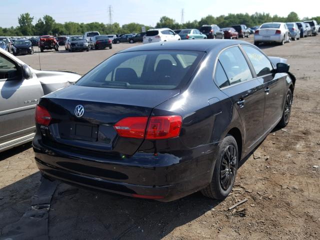 3VW2K7AJXCM319939 - 2012 VOLKSWAGEN JETTA BASE 黑色 照片 4