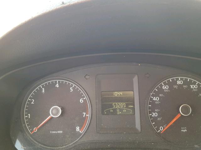 3VW2K7AJXCM319939 - 2012 VOLKSWAGEN JETTA BASE 黑色 照片 8