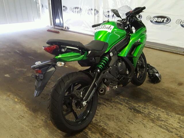 JKAEXEE12FDA19518 - 2015 KAWASAKI EX650 E GREEN photo 4