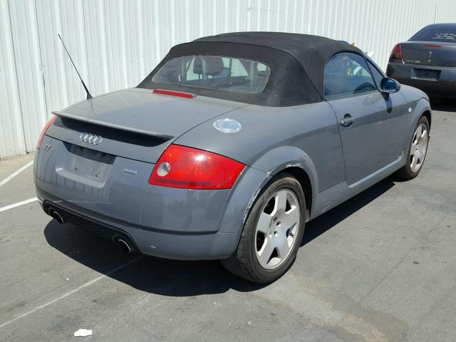 TRUUT28N811037108 - 2001 AUDI TT QUATTRO GRAY photo 4