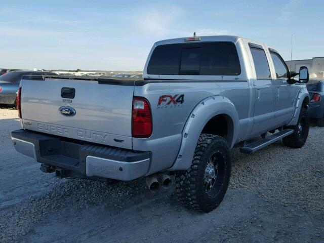 1FT7W2BT1CED07166 - 2012 FORD F250 SUPER SILVER photo 4