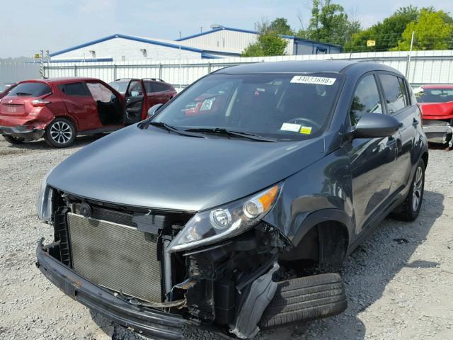 KNDPB3AC7E7655225 - 2014 KIA SPORTAGE B GRAY photo 2