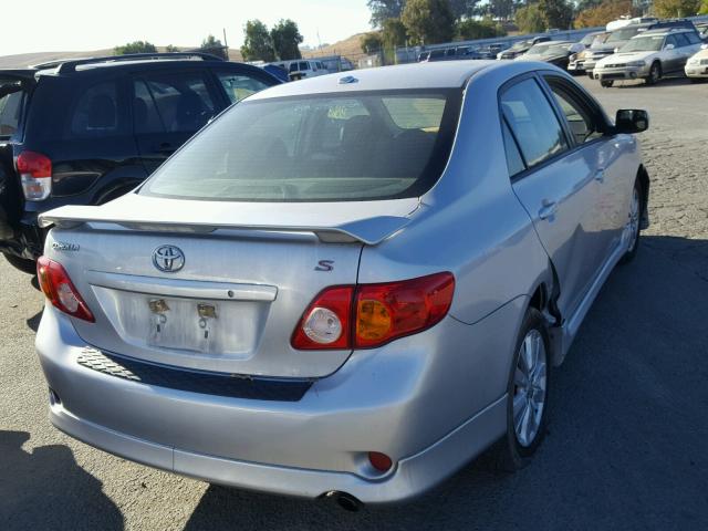 1NXBU4EEXAZ371651 - 2010 TOYOTA COROLLA BA SILVER photo 4