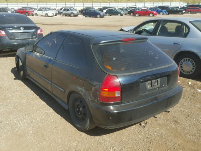 2HGEJ6341XH100085 - 1999 HONDA CIVIC DX BLACK photo 3