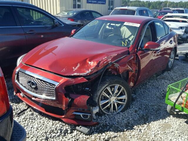 JN1BV7AR2EM688554 - 2014 INFINITI Q50 BASE BURGUNDY photo 2