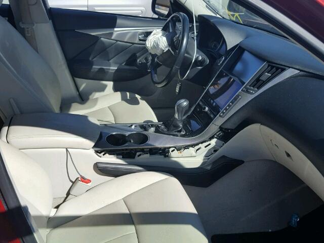 JN1BV7AR2EM688554 - 2014 INFINITI Q50 BASE BURGUNDY photo 5