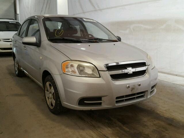 KL1TD56627B045506 - 2007 CHEVROLET AVEO BASE Күміс фото 1