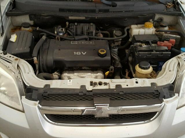 KL1TD56627B045506 - 2007 CHEVROLET AVEO BASE Күміс фото 7