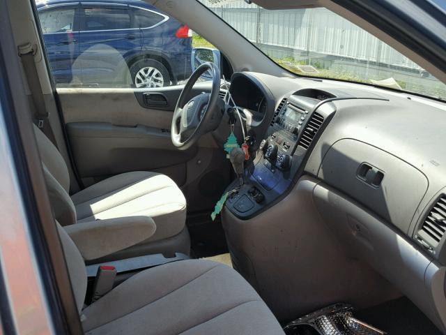 KNDMB233086266852 - 2008 KIA SEDONA EX BLUE photo 5