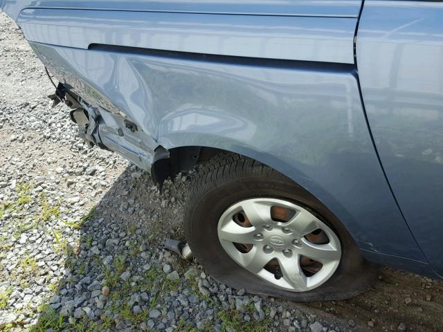 KNDMB233086266852 - 2008 KIA SEDONA EX BLUE photo 9