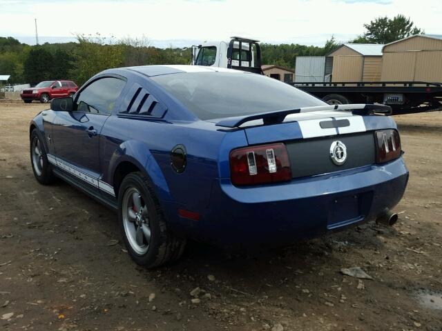 1ZVFT80N765157030 - 2006 FORD MUSTANG BLUE photo 3