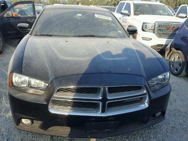 2C3CDXHG7EH144745 - 2014 DODGE CHARGER SX BLACK photo 9