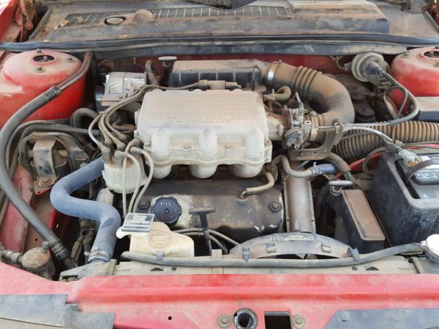 1C3XU4539NF161551 - 1992 CHRYSLER LEBARON RED photo 7