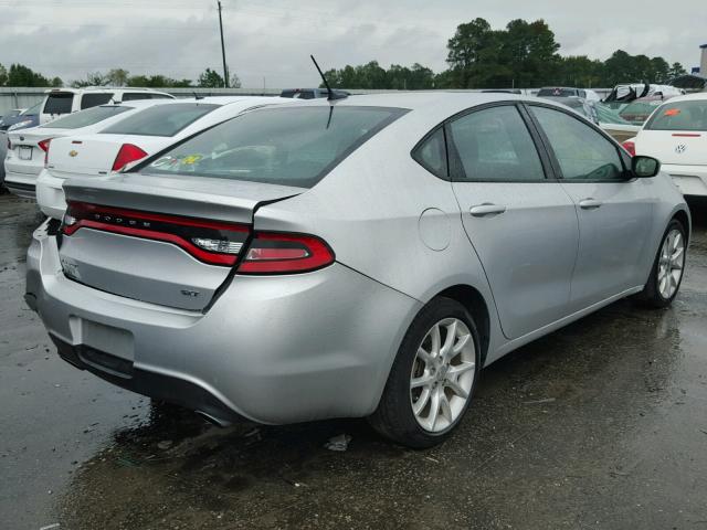 1C3CDFBA8DD336749 - 2013 DODGE DART SXT SILVER photo 4