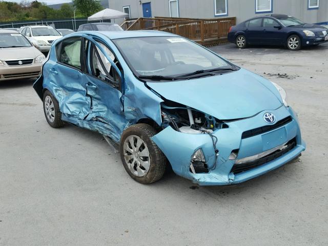 JTDKDTB35C1028249 - 2012 TOYOTA PRIUS C BLUE photo 1