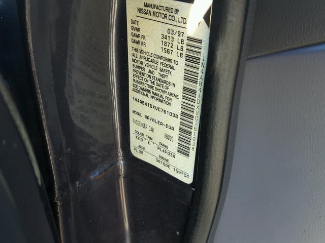 1N4AB41DXVC761038 - 1997 NISSAN SENTRA XE GRAY photo 10