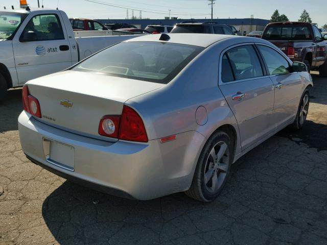 1G1ZC5E07CF232254 - 2012 CHEVROLET MALIBU 1LT SILVER photo 4