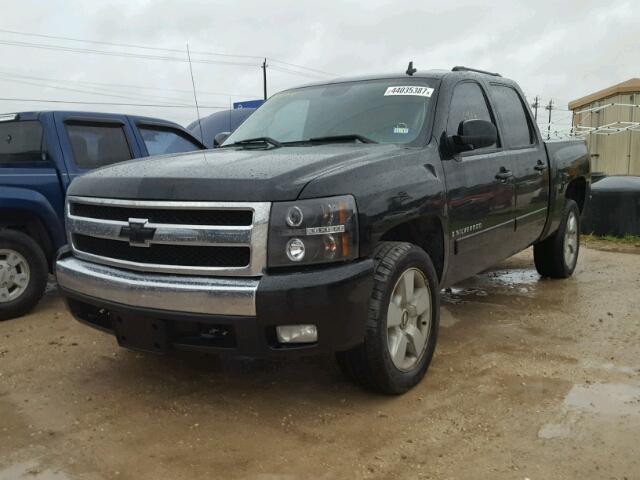 2GCEC130281130439 - 2008 CHEVROLET SILVERADO BLACK photo 2