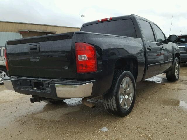 2GCEC130281130439 - 2008 CHEVROLET SILVERADO BLACK photo 4