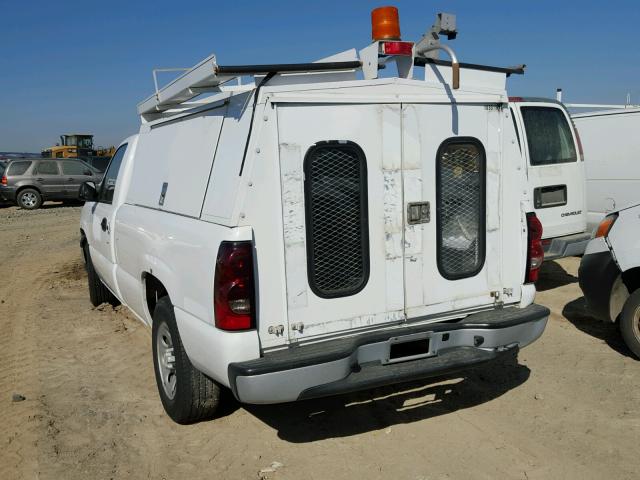 1GCEC14X16Z291672 - 2006 CHEVROLET SILVERADO WHITE photo 3