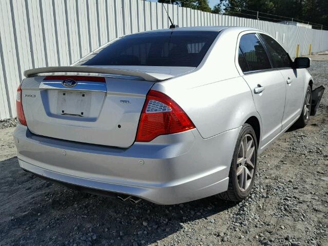 3FAHP0JA5AR344100 - 2010 FORD FUSION SEL SILVER photo 4