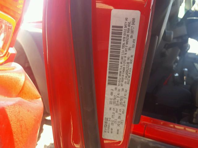 1C4AJWAG0HL512108 - 2017 JEEP WRANGLER S Կարմիր լուսանկար 10