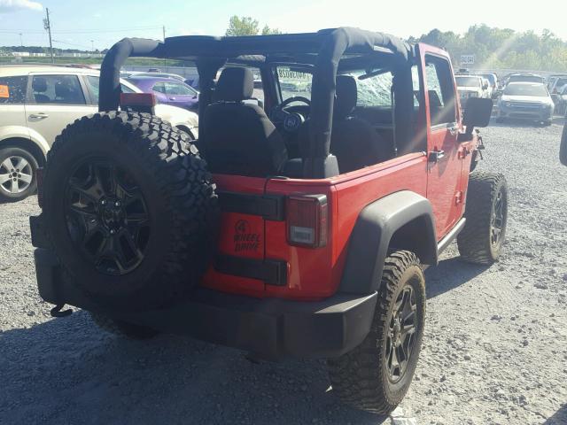 1C4AJWAG0HL512108 - 2017 JEEP WRANGLER S Կարմիր լուսանկար 4