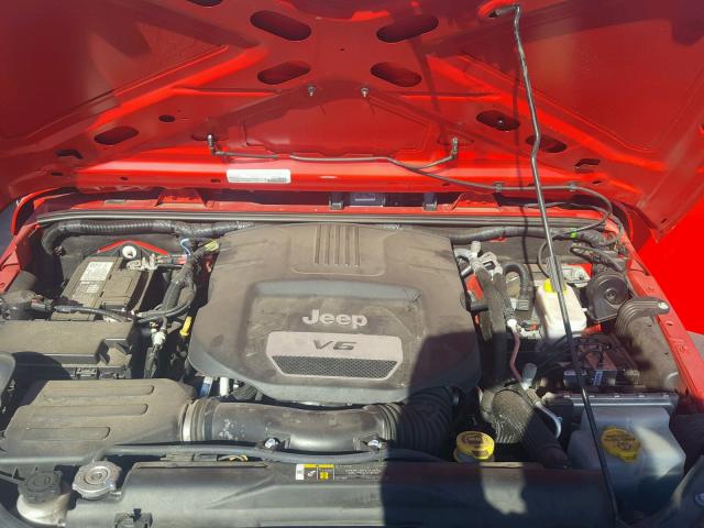 1C4AJWAG0HL512108 - 2017 JEEP WRANGLER S Կարմիր լուսանկար 7