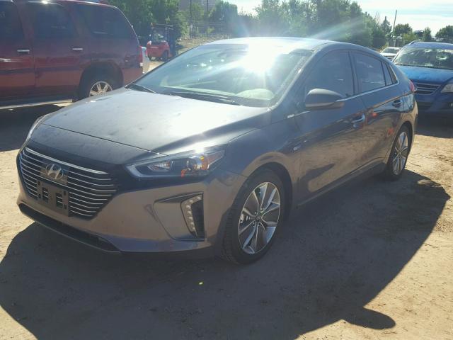 KMHC05LC7JU092701 - 2018 HYUNDAI IONIQ HEV GRAY photo 2