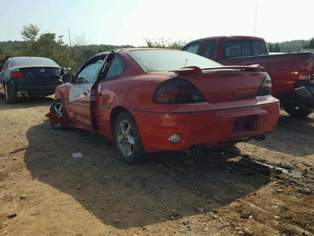 1G2NW12E0XM879753 - 1999 PONTIAC GRAND AM G RED photo 3