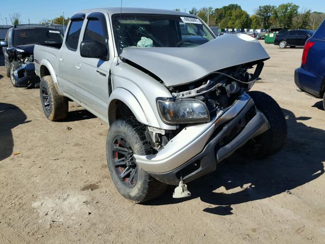 5TEGN92N34Z412593 - 2004 TOYOTA TACOMA DOU SILVER photo 1