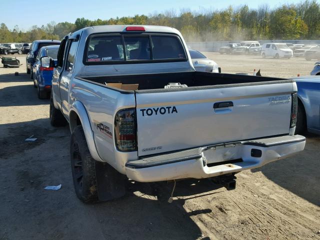 5TEGN92N34Z412593 - 2004 TOYOTA TACOMA DOU SILVER photo 3