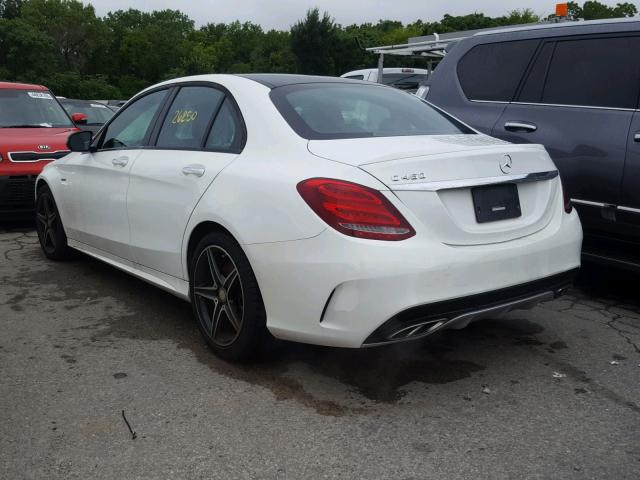 55SWF6EB5GU106850 - 2016 MERCEDES-BENZ C 450 4MAT WHITE photo 3