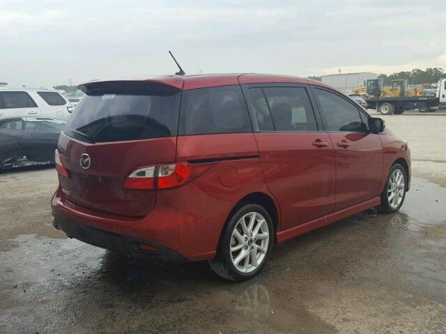 JM1CW2CL3F0191046 - 2015 MAZDA 5 TOURING RED photo 4