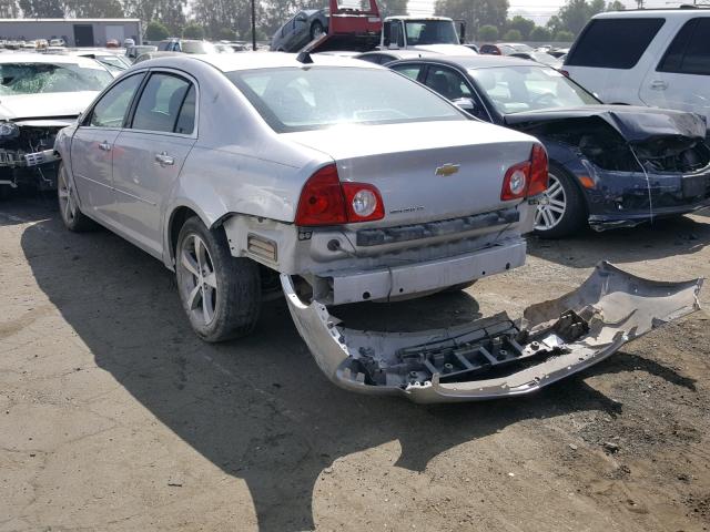 1G1ZC5E09CF279947 - 2012 CHEVROLET MALIBU 1LT SILVER photo 3