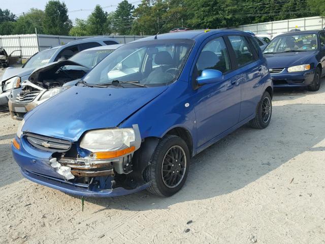 KL1TD66677B695437 - 2007 CHEVROLET AVEO BASE Көк фото 2